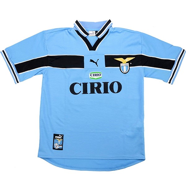 Maillot Lazio Domicile Retro 1998 2000 Bleu Clair